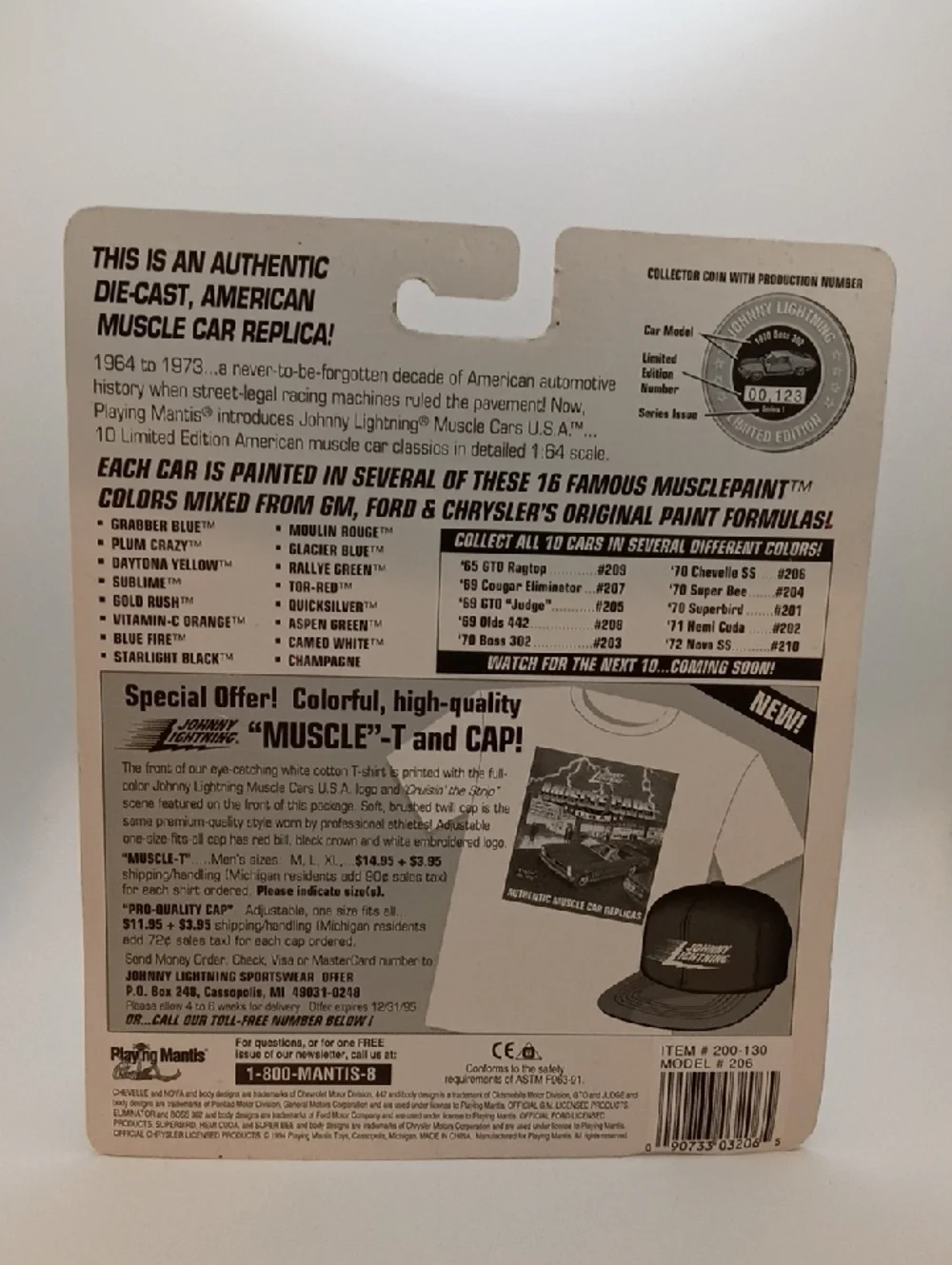 1995 Johnny Lightning Muscle Cars USA Series 2 die-cast 1970 Chevelle SS!